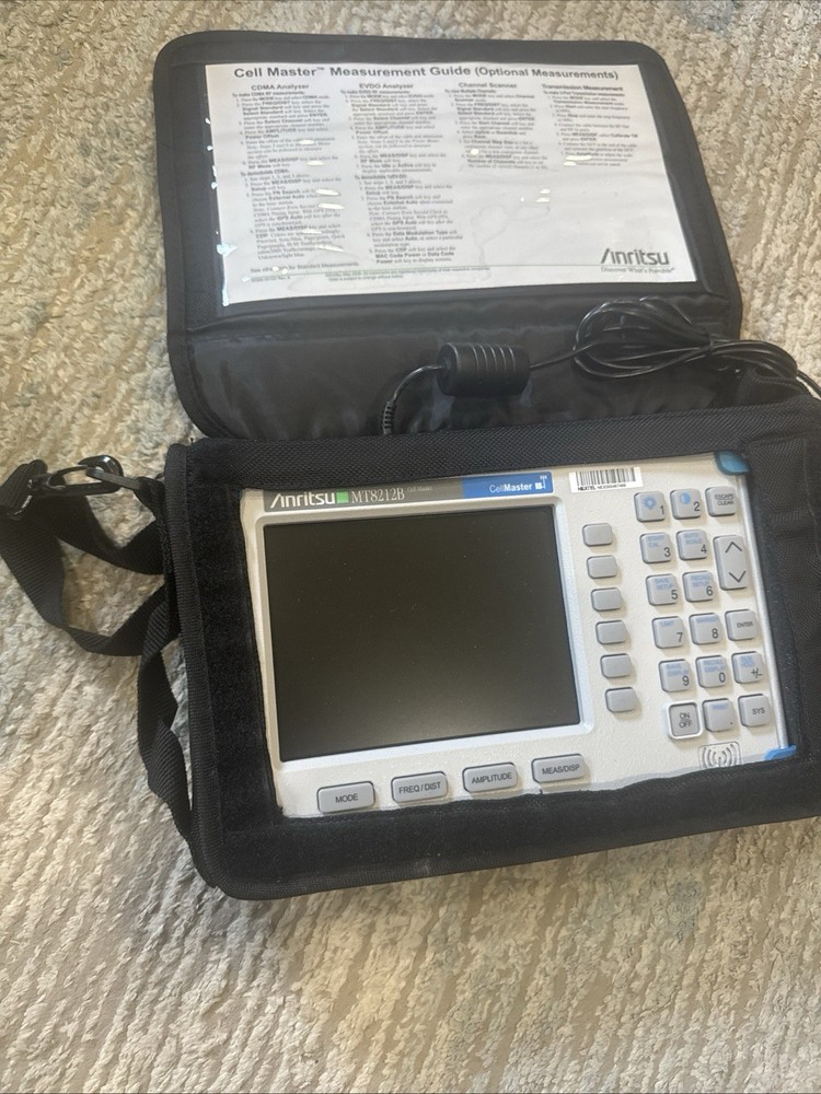 3 Anritsu Boxes- MT8212B, Site Master S331B And Devices