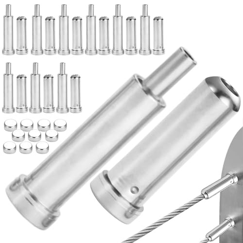 1/8" Quick-Connect Cable Railing Kit - 10 Sets, Tool-Free Standard