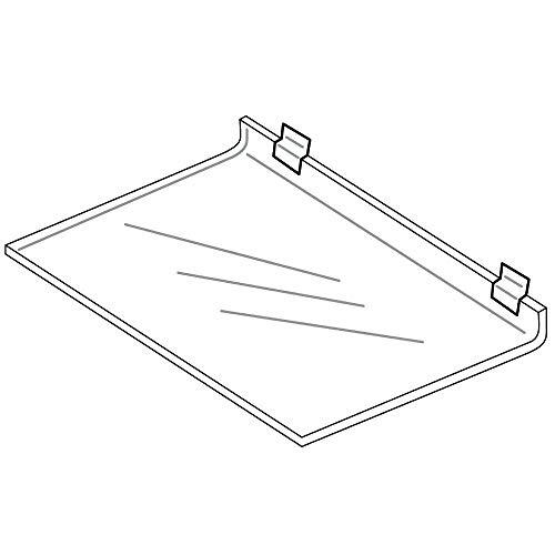24" x 12" Acrylic Slatwall Shelves