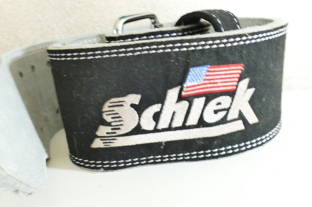 Schiek Leather 3 7/8 " Weight Power Lifting Belt Gray Medium