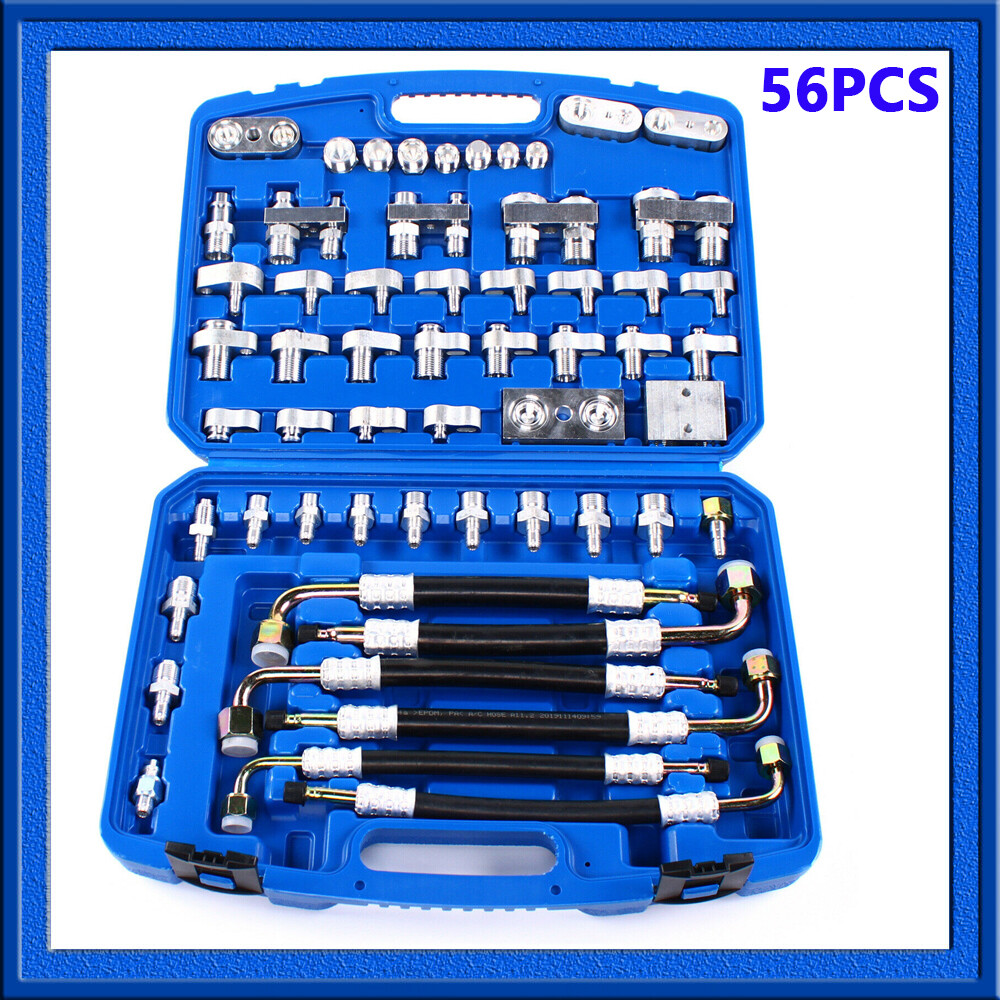 56pcs Air Conditioning Leak Test Kits Detector Detection Tools Auto Repair Tool