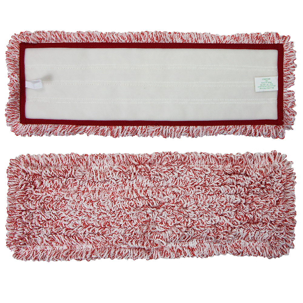 Wet & Dry Floor Mop Pad Reflls - 18" (12/Pack), Colors, Microfiber, Reuseable