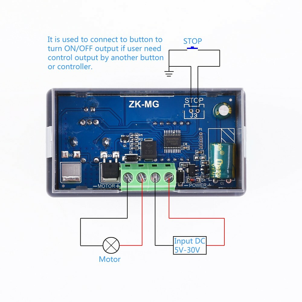 2X 5-30V Voltage Regulator Motor Speed Controller PWM Frequency Duty Cycle LED