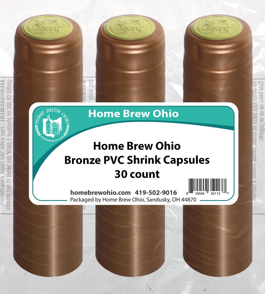 Home Brew Ohio Bronze PVC Shrink Capsules 30 count