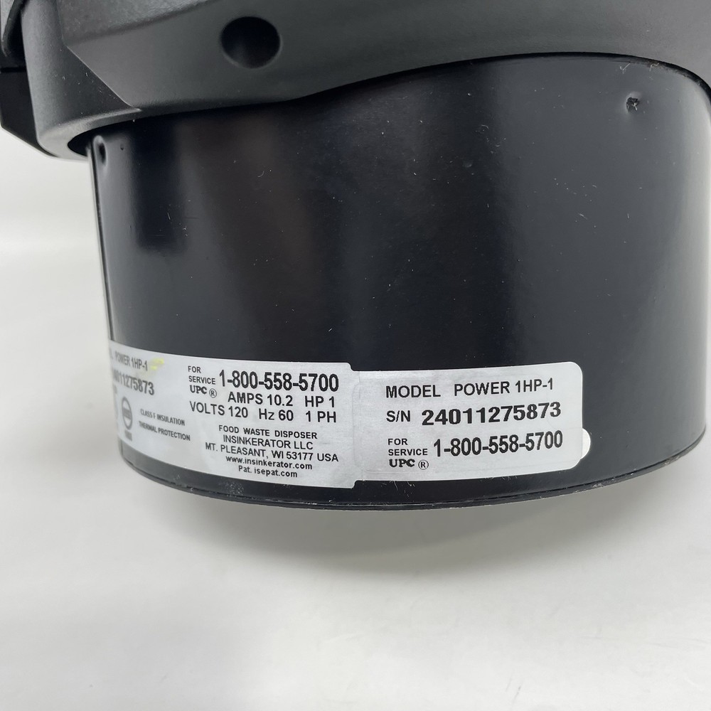 InSinkErator Power 1HP Garbage Disposal,Power Series EZ Connect Black Open Box