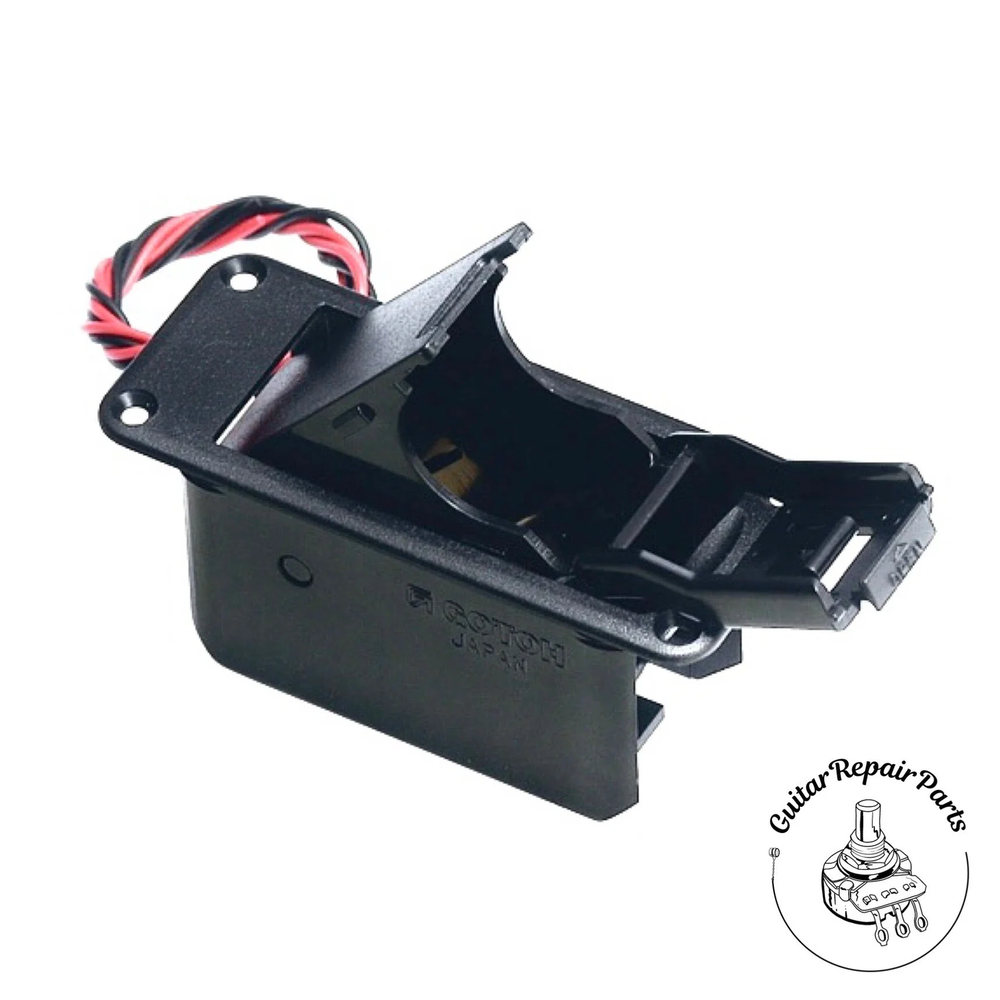 GOTOH 9-Volt Battery Compartment, Top Mount - Black