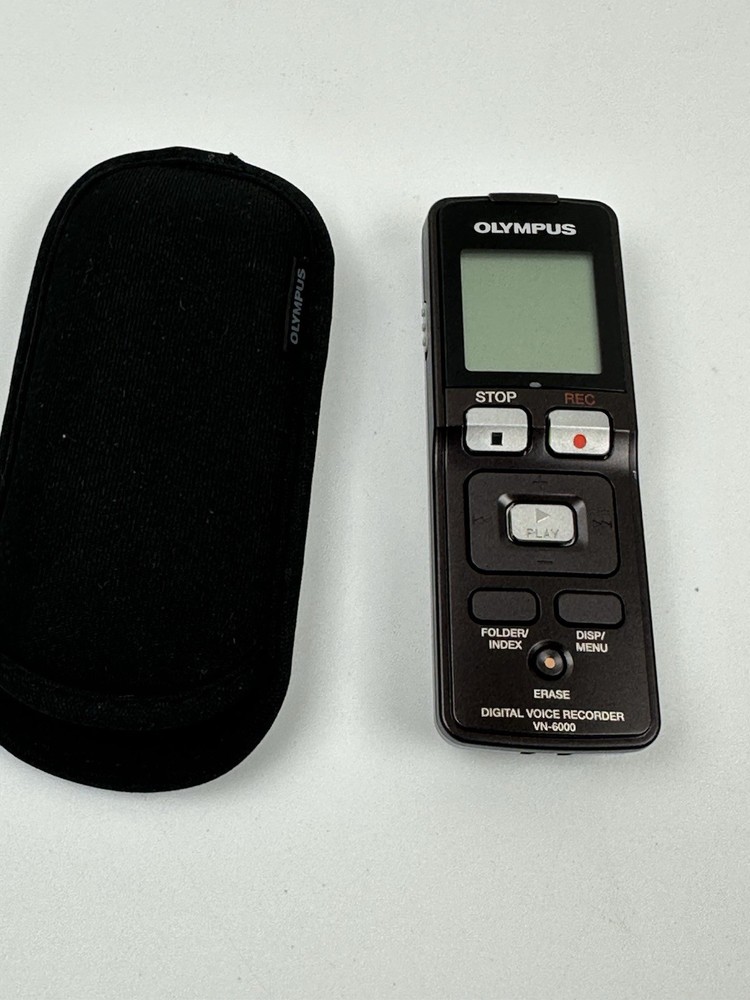Olympus VN-6000 Handheld Digital Voice Recorder - Tested & Working.