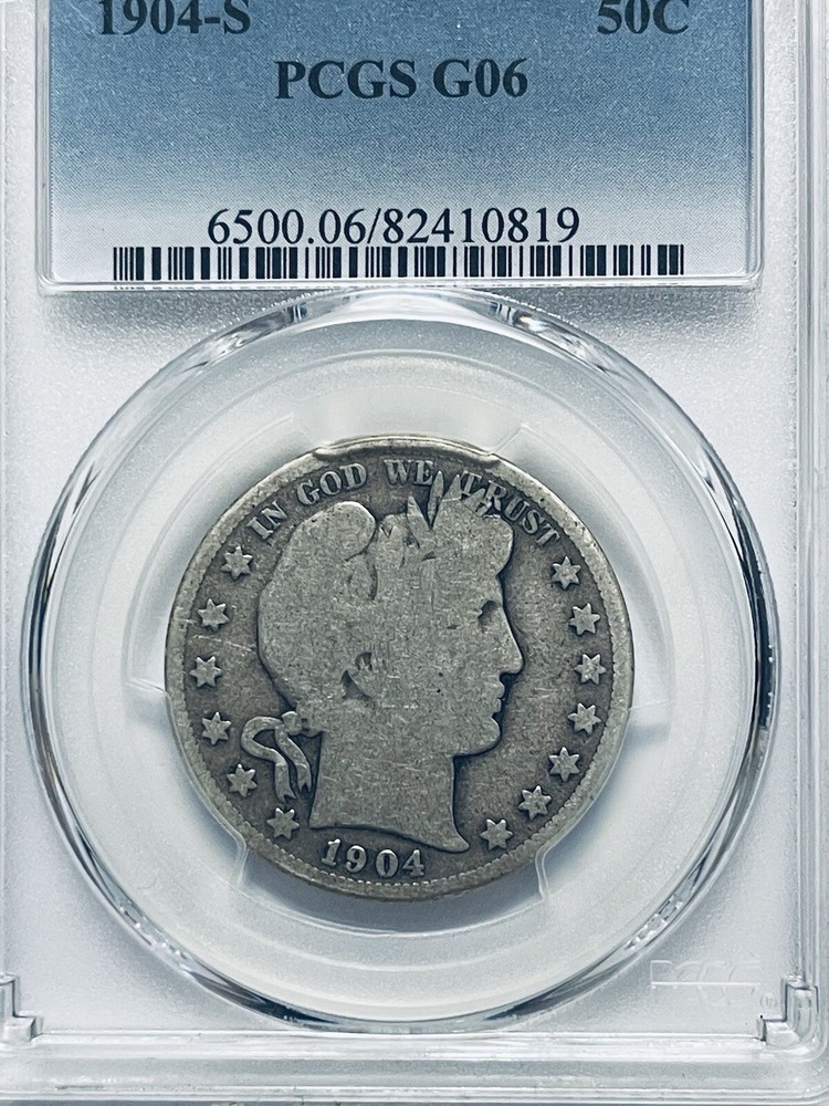 1904-S Barber Half Dollar PCGS G06
