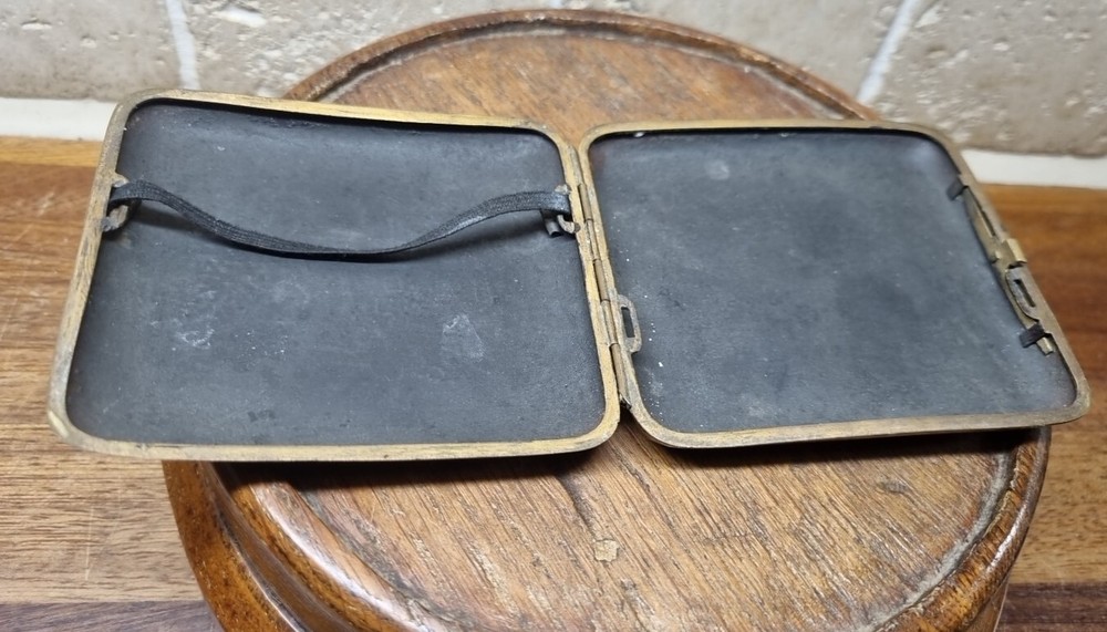 Antique Damascene Japanese Cigarette Case