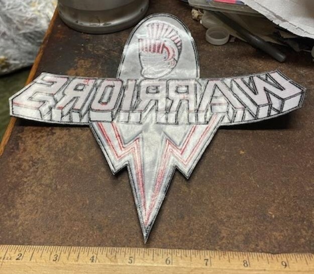 Warriors Embroidered Back Patch (NOS)