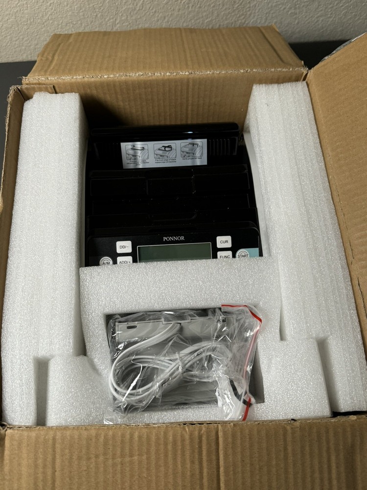 Ponnor K06 Bill Counter w/ UV Counterfeit Detection