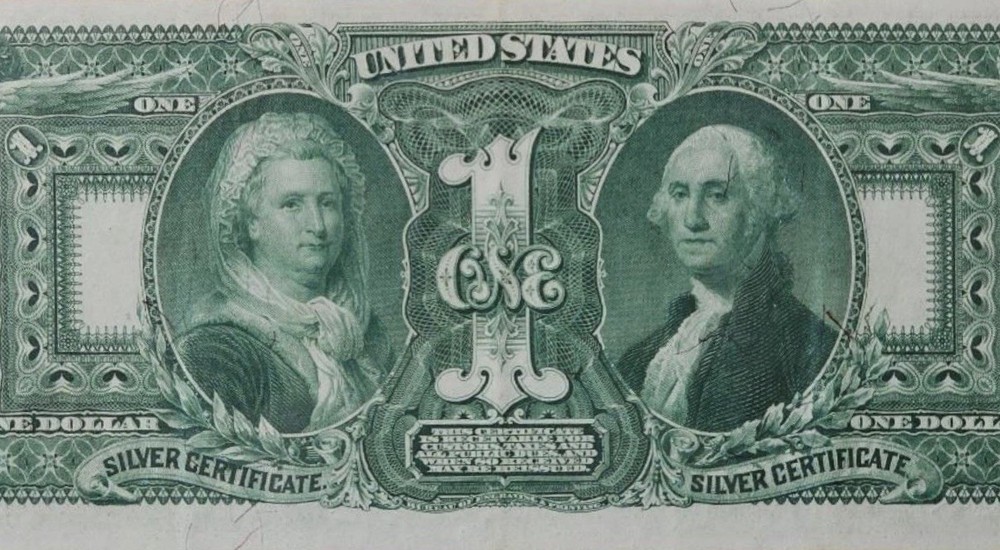 1896 $1 🇺🇸 EXAMPLE ( Silver Certificate Educational Note) Solid Number 4’s EPQ