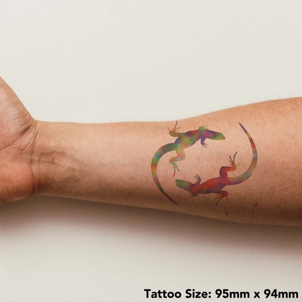 'Colourful Lizards' Temporary Tattoos / Transfers (TO00057205)