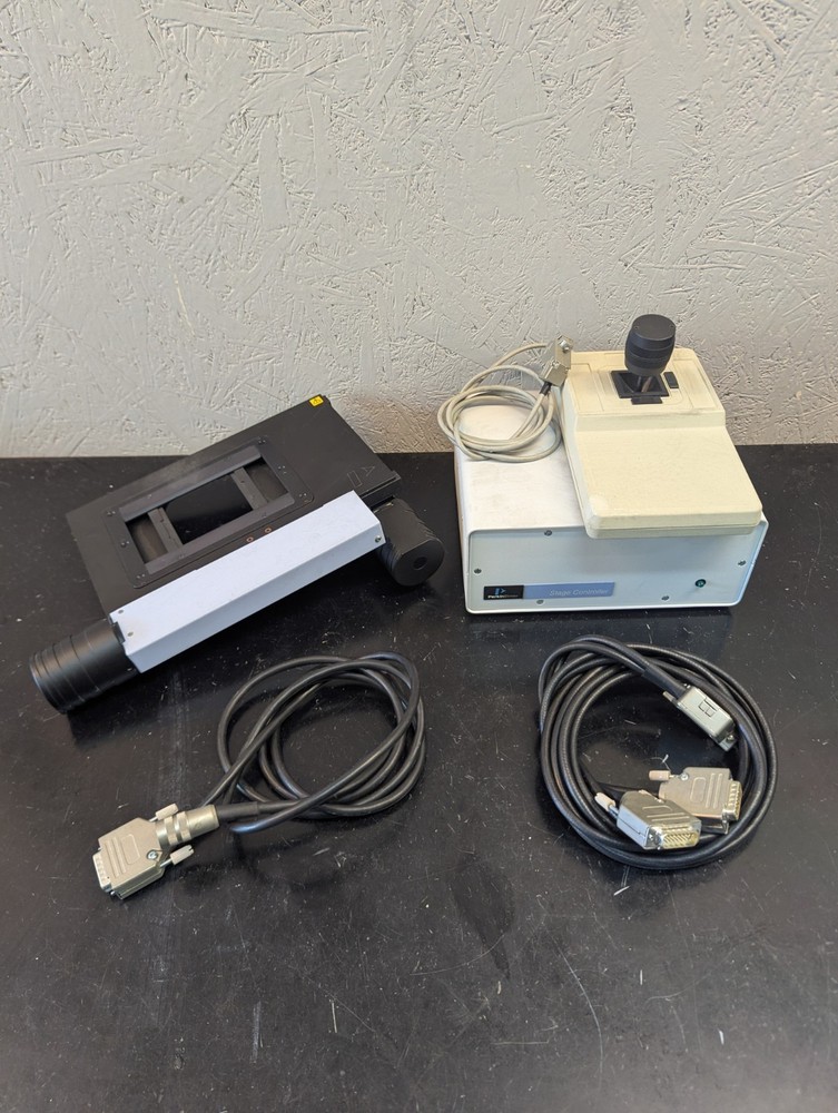 PE Perkin Elmer Microscope Stage Controller & L1861857 Motorized Stage Joystick