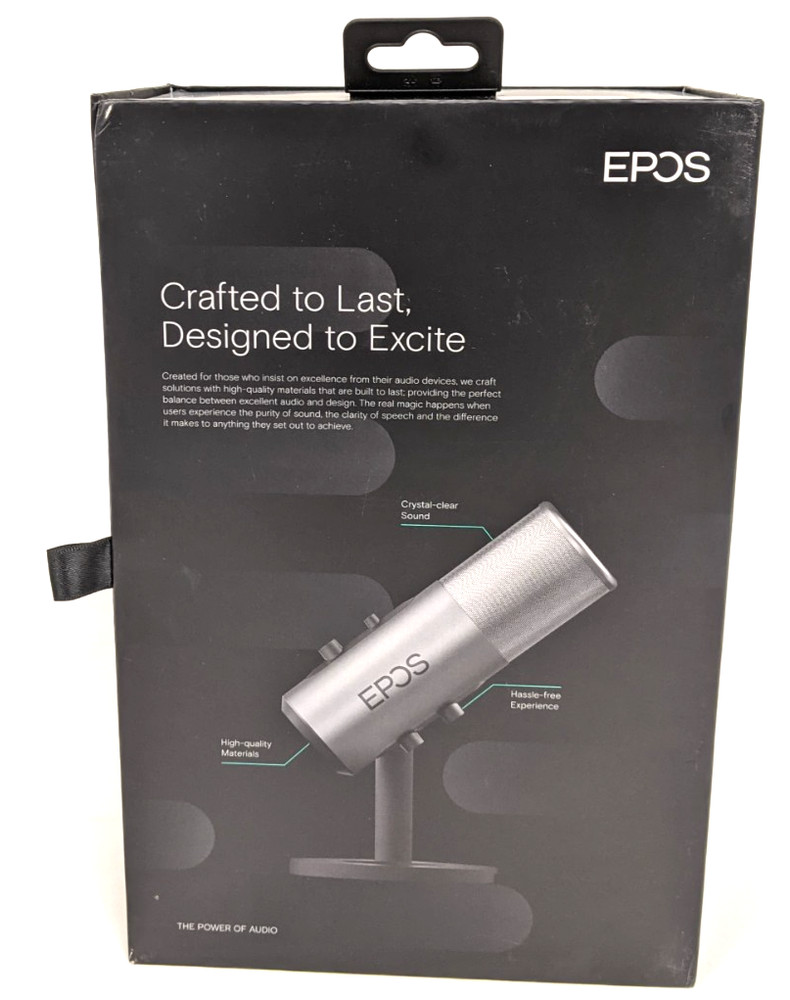 EPOS B20 USB Streaming Microphone Podcast Gaming PC PS5 Open Box