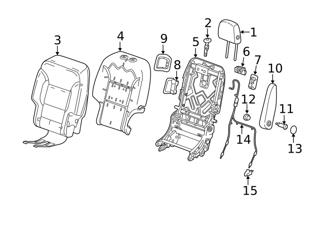 Genuine GM Headrest Guide 84976300