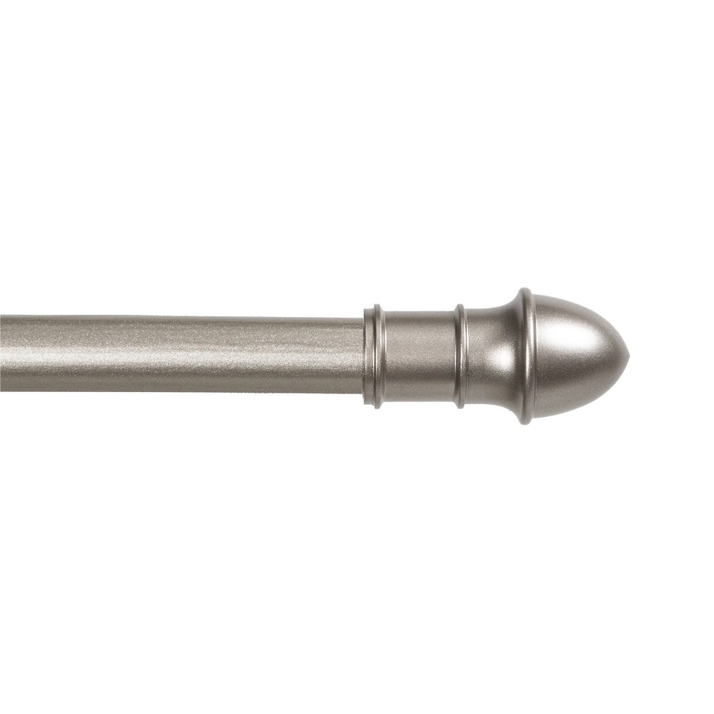 Madelyn 7/16” Diameter Adjustable Curtain Rod Set, 28-48" Adjustable Length