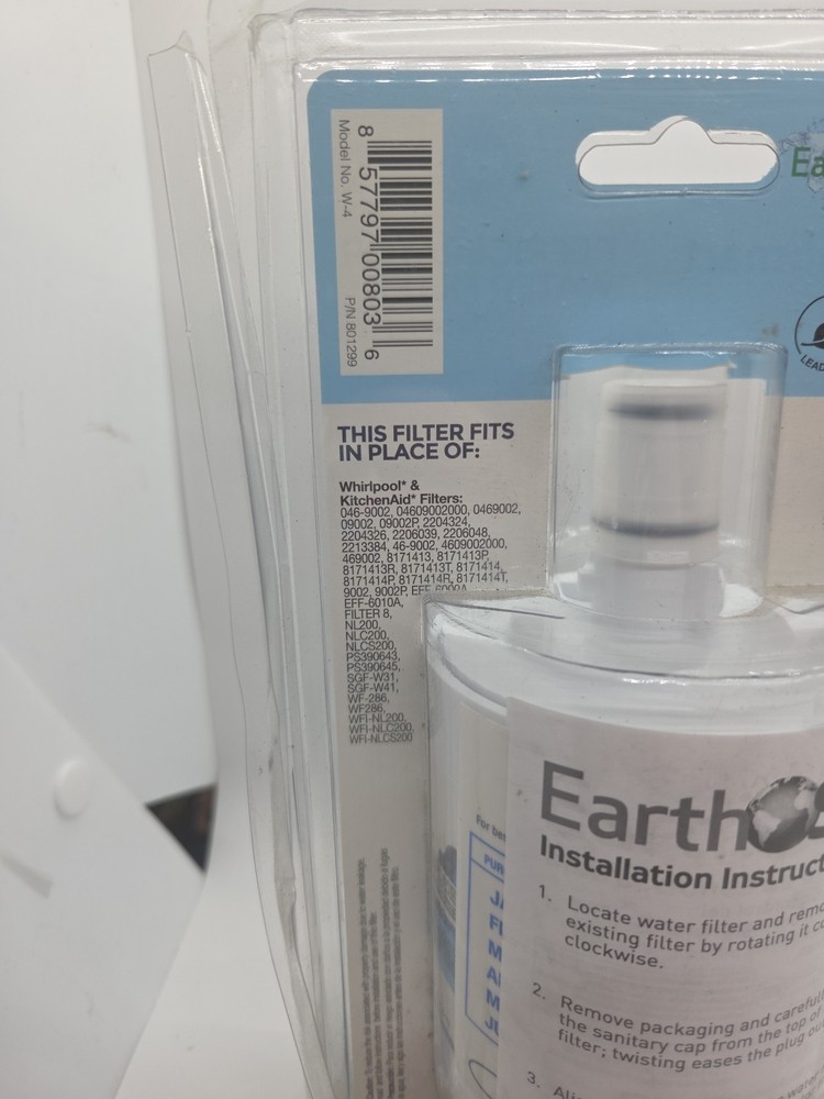 EarthSmart W-4 Refrigerator Replacement Filter For Whirlpool Filter 8 NEW
