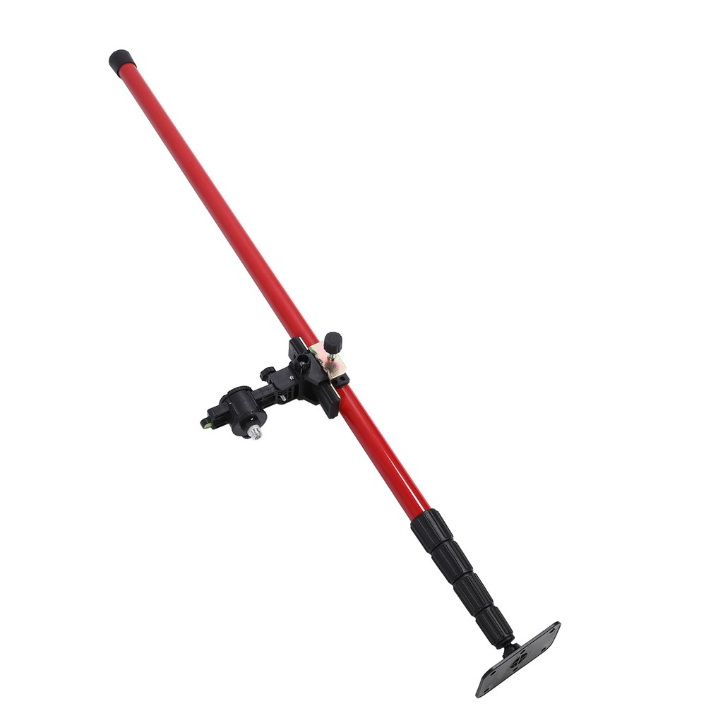 Level Pole 4m Telescopic Leveler Mounting Rod With 6mm 15.2mm Interface