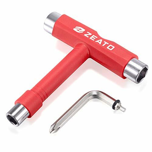 Skateboard Assembly & Maintenance All Purpose T Tool w/ Multi-Socket Fittings