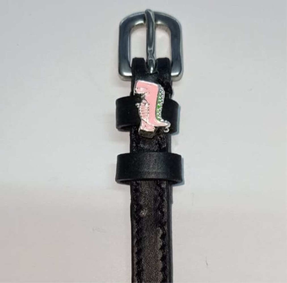 Pink Dinosaur Designer Spur Straps - Mane Jane