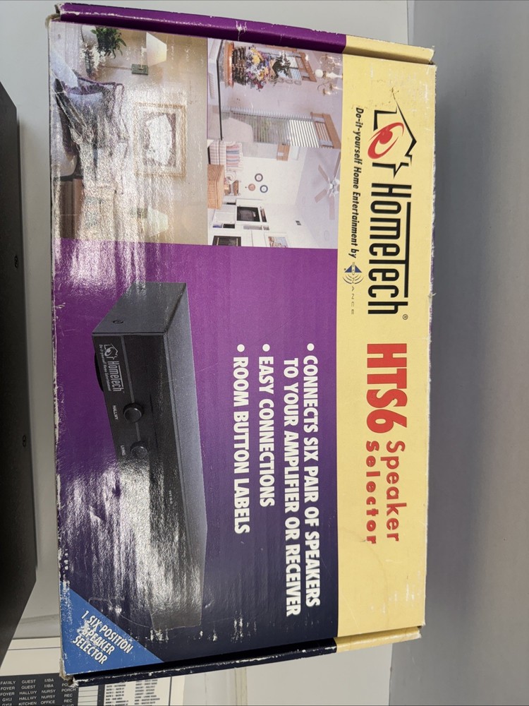 HOMETECH HTS6 6 Channel Speaker Selection System Black