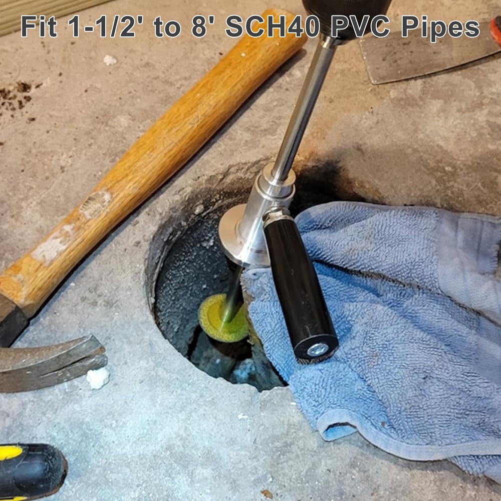 7"Adjustable Inside Pipe Cutter Diamond Wheel PVC Cutting Tool for Impact Driver