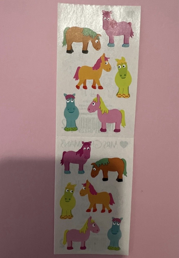 Mrs. Grossman’s Stickers Animals Chubby Ponies