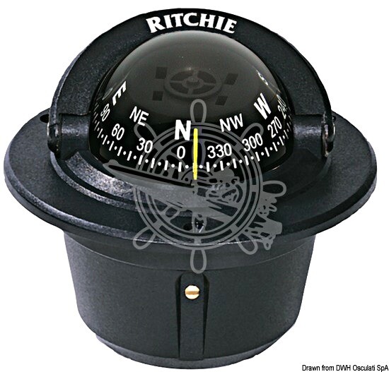 RITCHIE Explorer Built-In Compass 2 Inches 3/4 Black/Blac