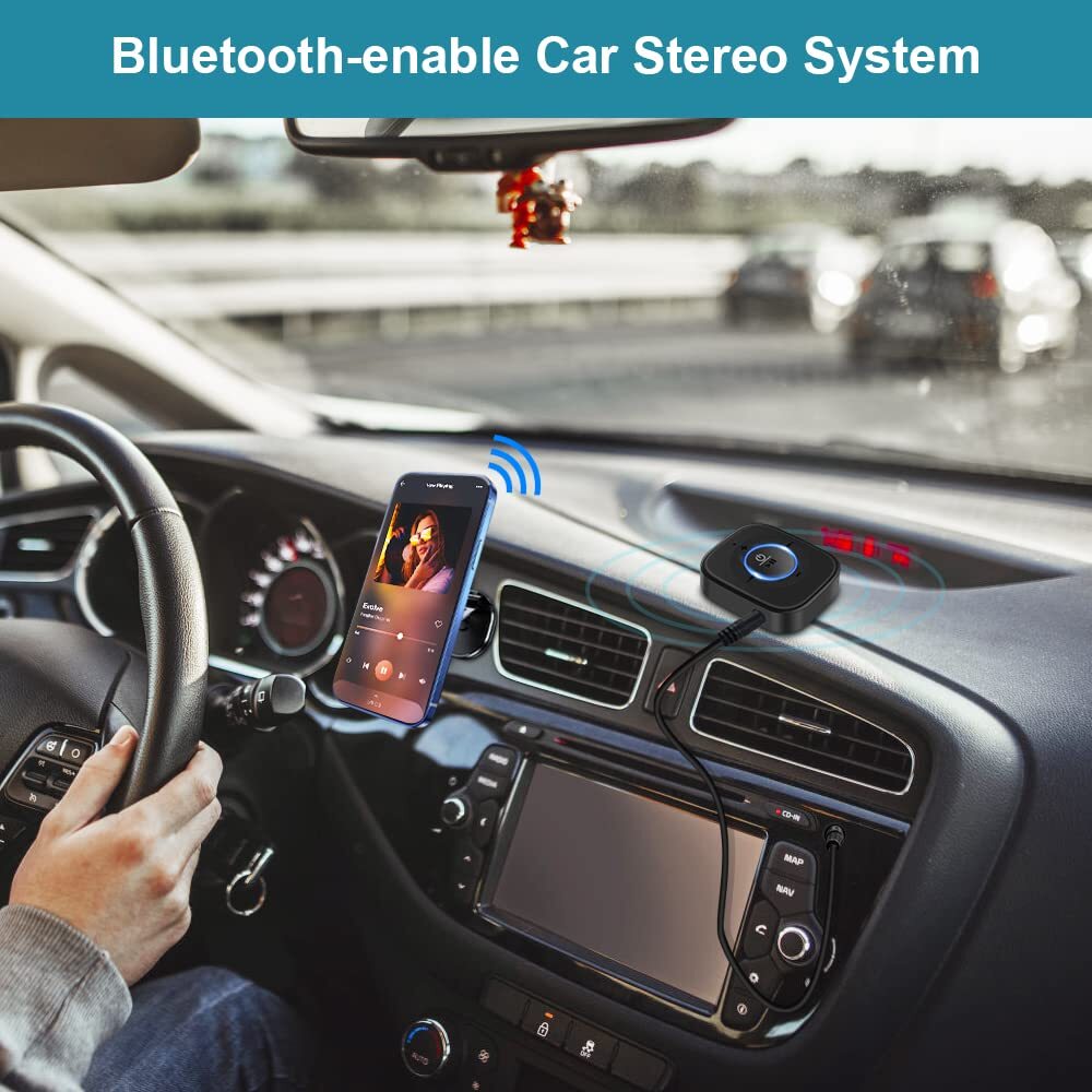 Bluetooth Receiver for Old Speaker with Latest Bluetooth V5.4 20-Hour Battery...