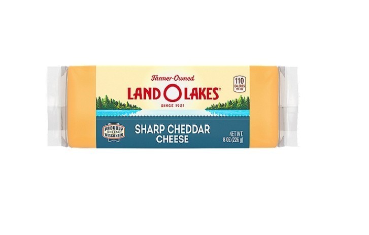 Land O Lakes Sharp Cheddar Cheese, 8 oz (3 Pack)