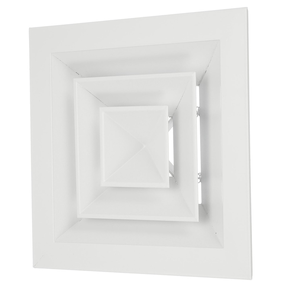 5"x5" Aluminum Square Ceiling Diffuser White 8" x 8" Ducting Opening Size