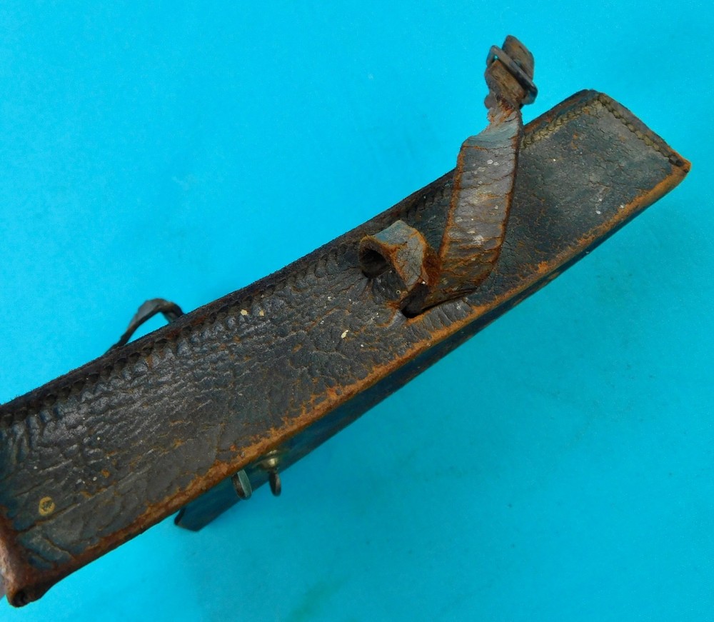 US or British WW1 Plumb Military Tool Leather Box Case Holder