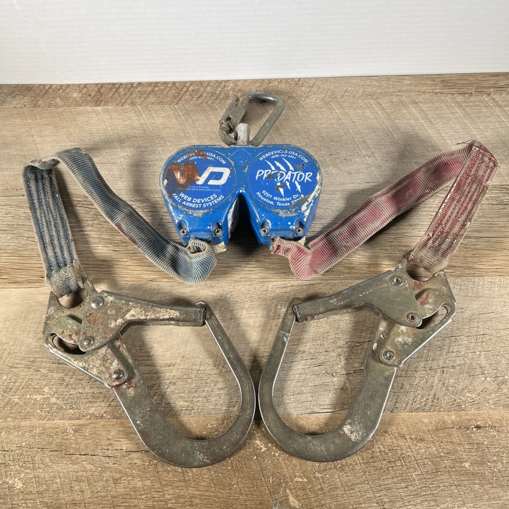 Web Devices Predator 6' Twin Leg Fall Arrest Self Retracting 310 Lbs Capacity