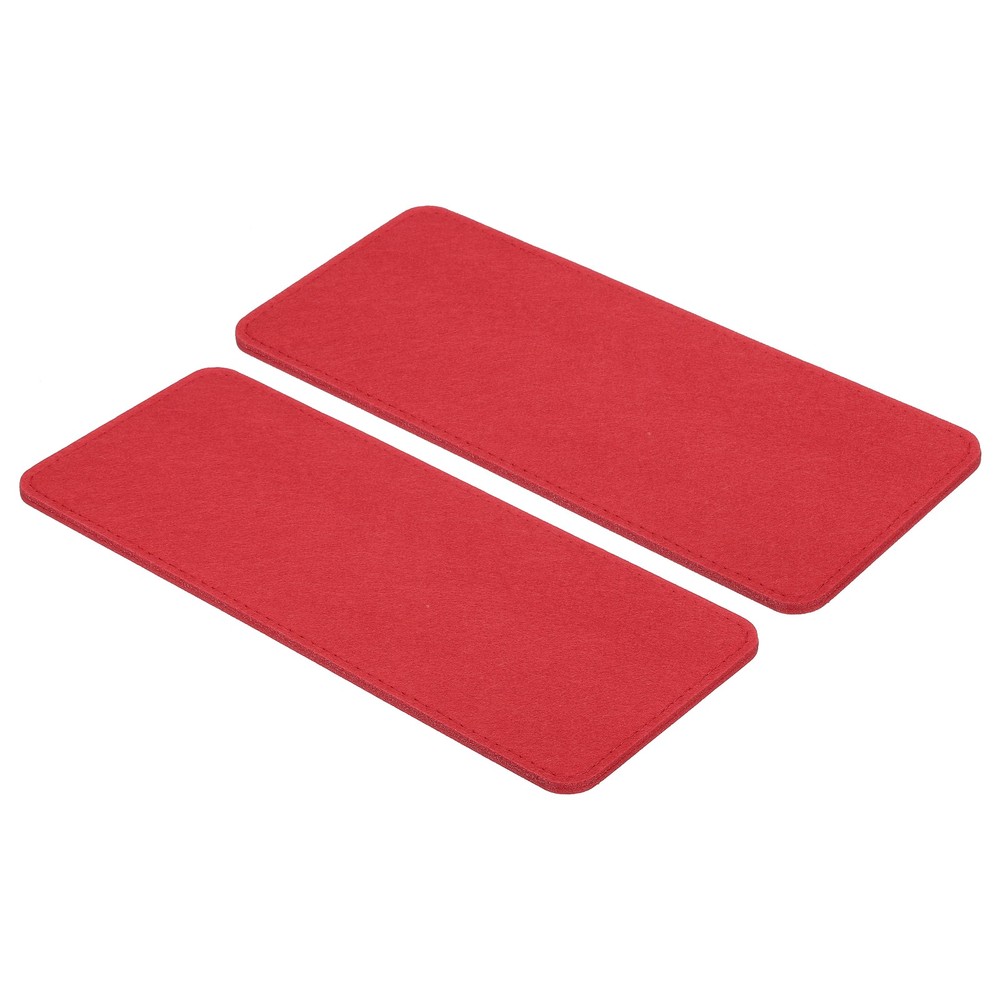 12''×5'' Felt Bag Base Shaper, 2pcs Bag Bottom Organizer Rectangle, Red