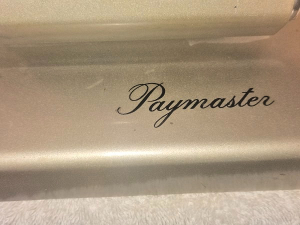 Vintage Paymaster Series X-550 Check Writer Protector - 7 Column - With Key!