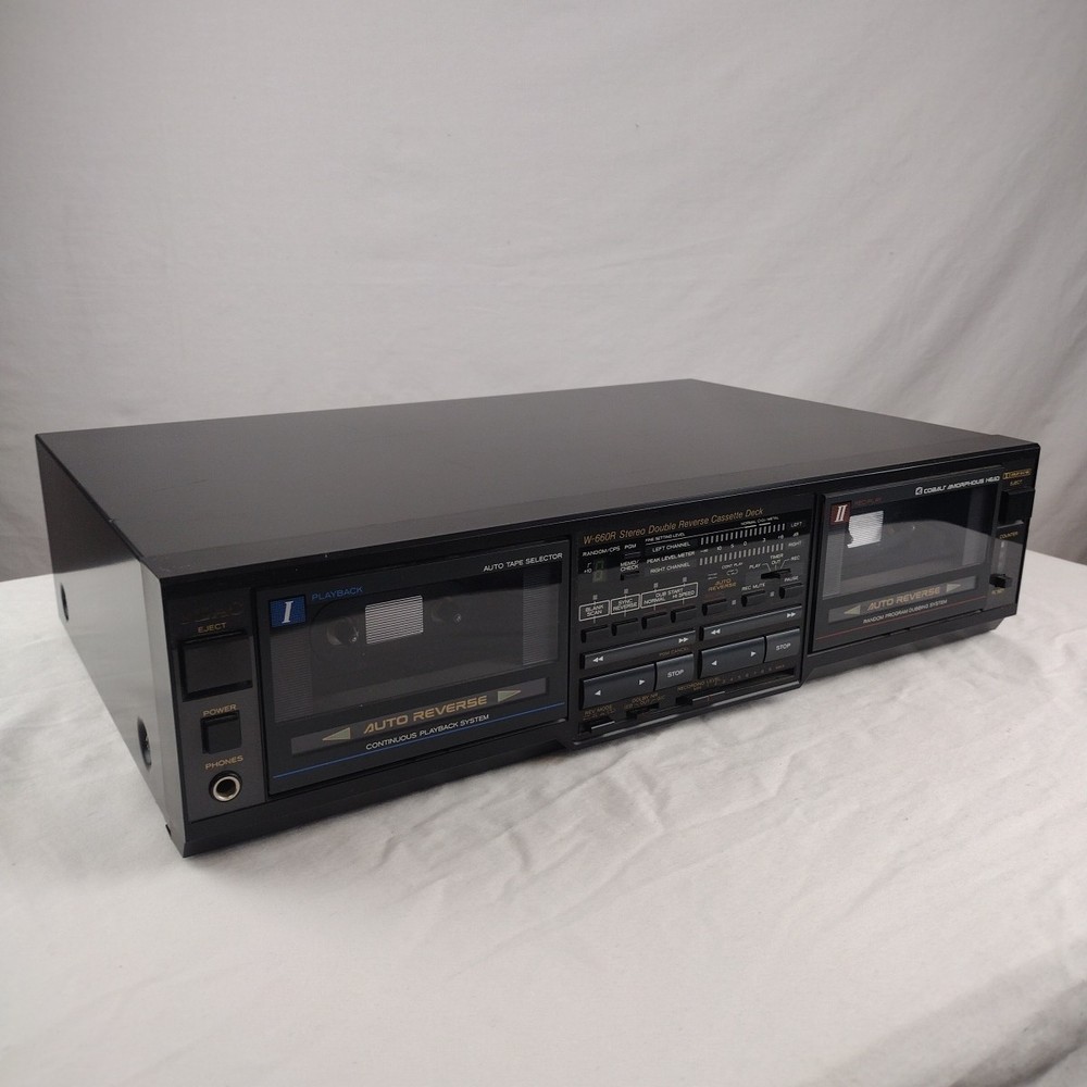 TEAC W-660R Dual Cassette Deck Japan