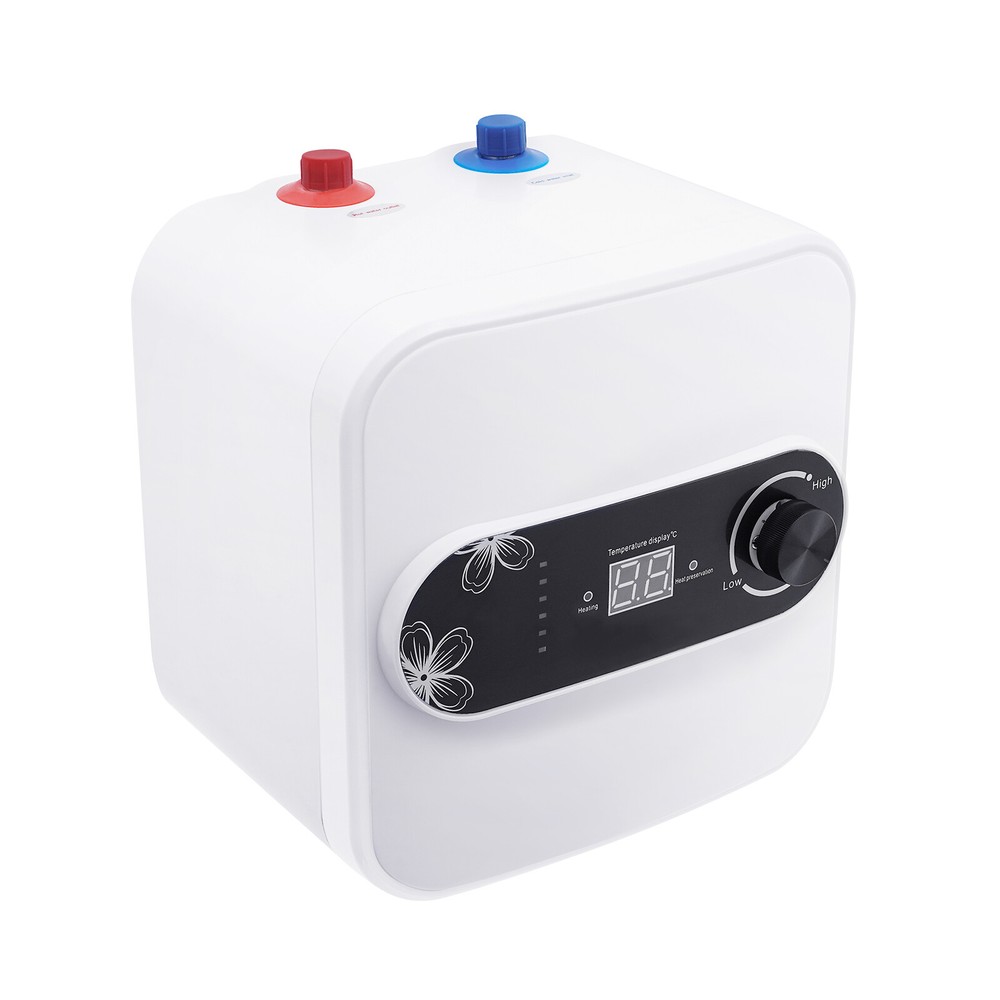 Electric mini tank water heater, instant water heater, adjustable temperature