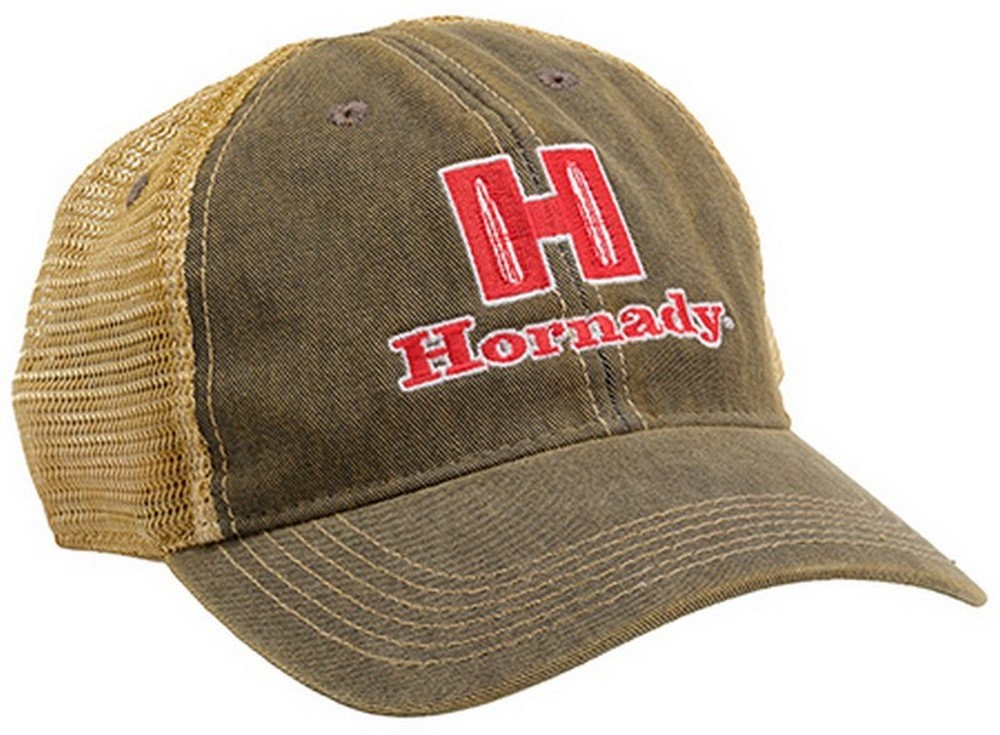 Hornady Denim Mesh Hat W/Logo Patch Snapback Closure Brown / Tan - 99235