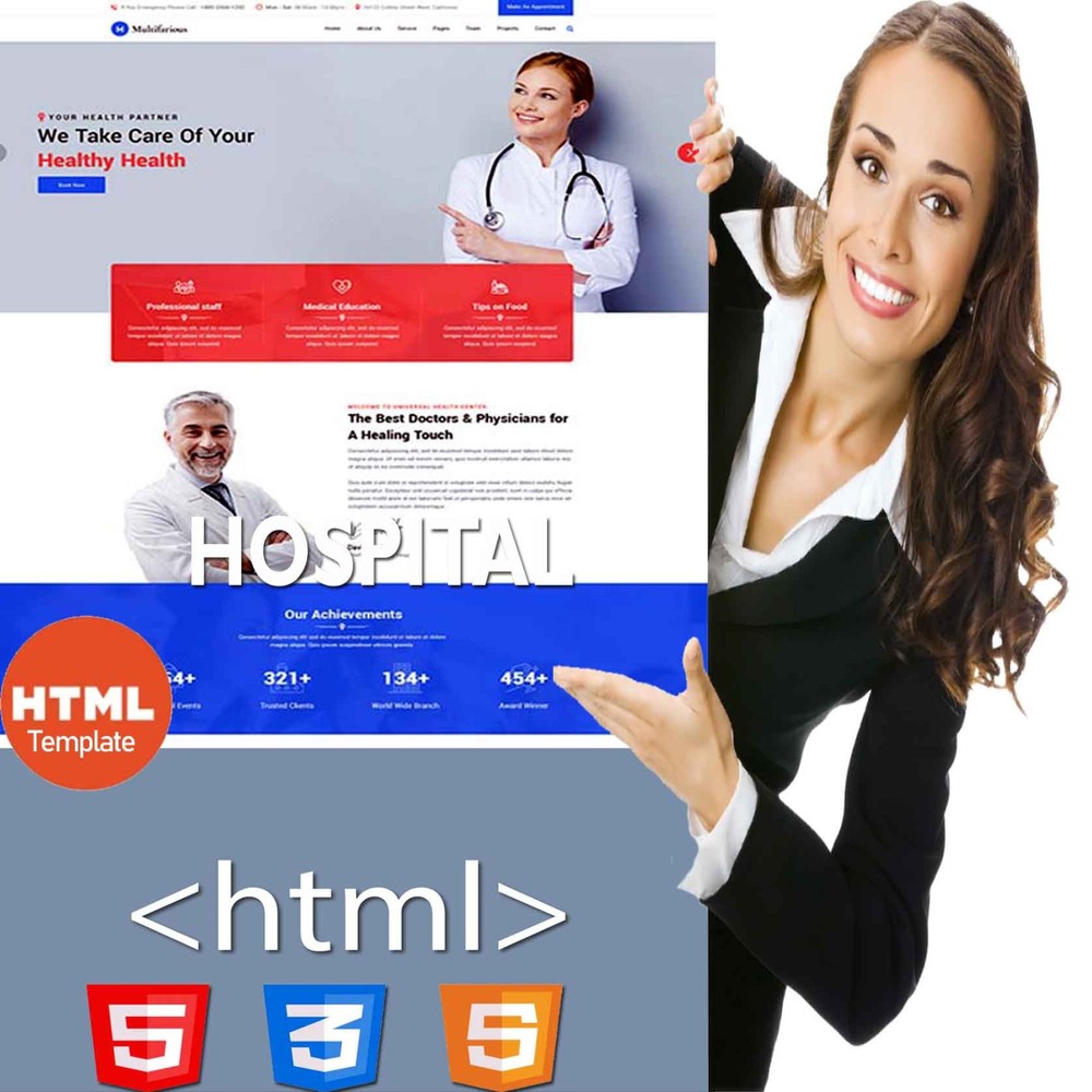 Hospital & Clinic | Full HTML Website Template - Bootstrap Responsive website