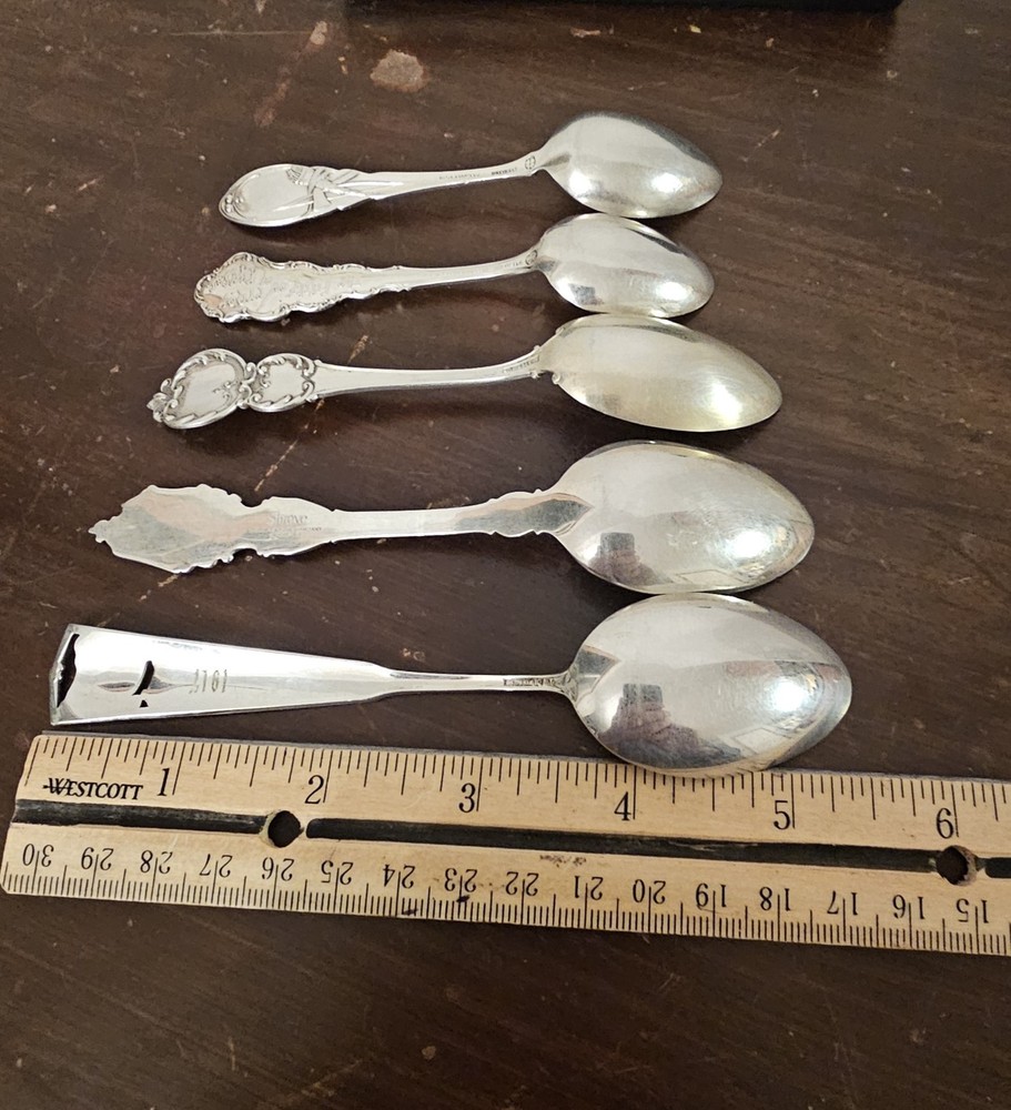 Vintage Sterling Silver Spoons Various Themes
