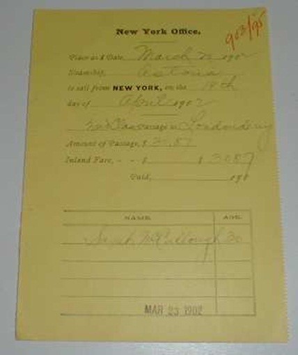 ASTORIA (Anchor Line) 1902