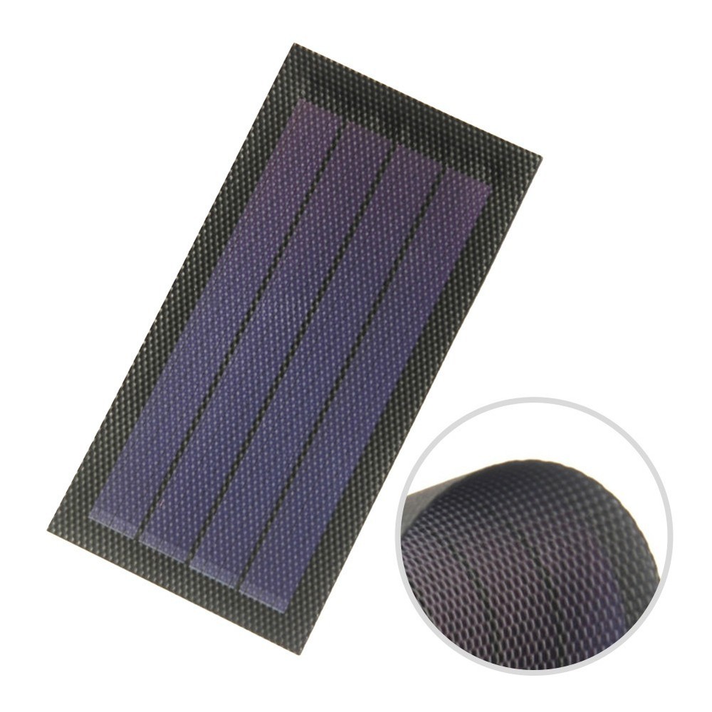1W 6V Amorphous Silicon Solar Panel With High Light Absorption Ability