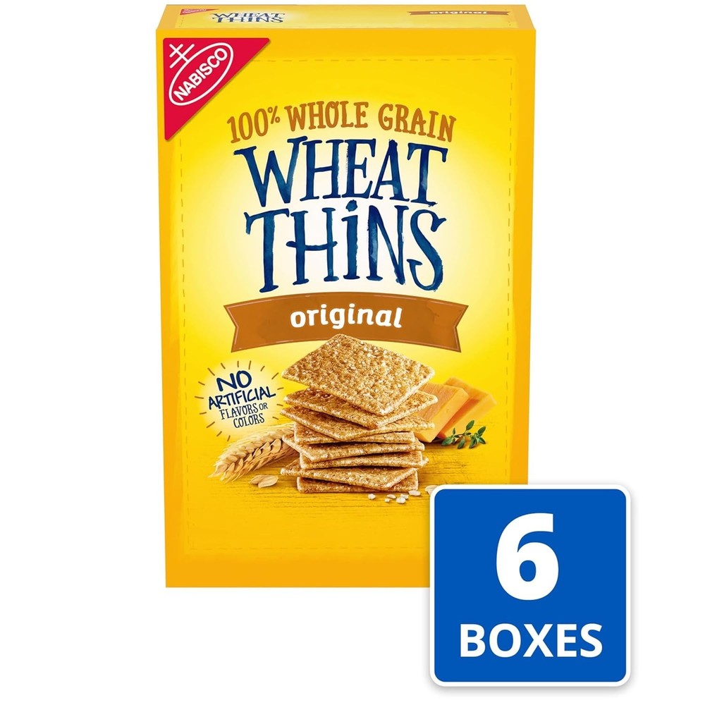 Snacks, Whole Grain Crackers, 6 Boxes, 51 oz-