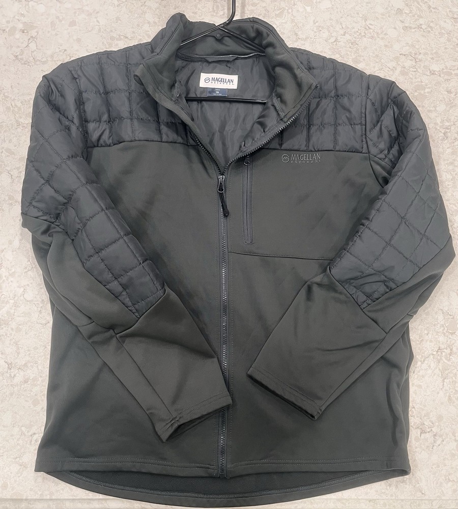 Men’s Magellan Jacket XL Full Zip Outdoors Jacket Gray