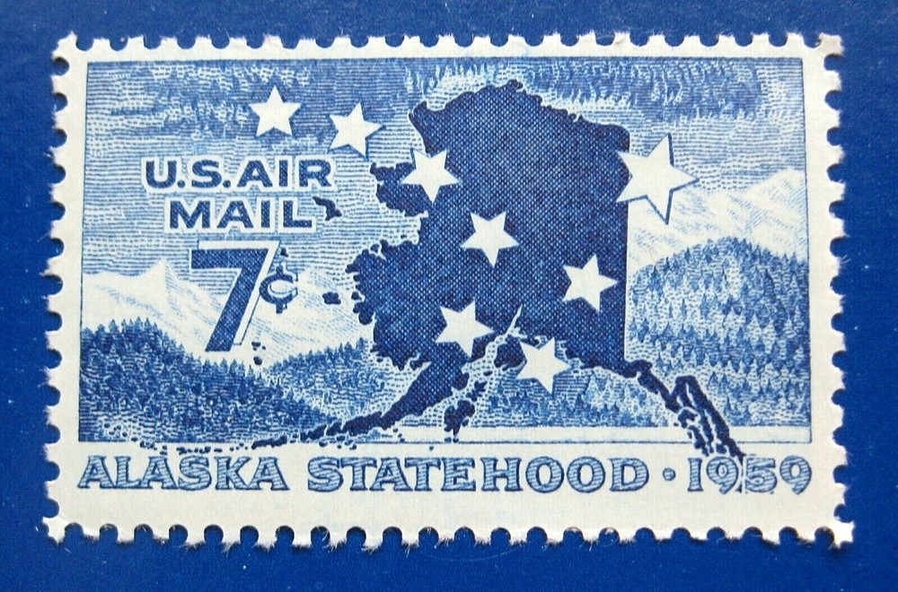 Sc # C53 ~ 7 cent Alaska Statehood Issue (fe3)