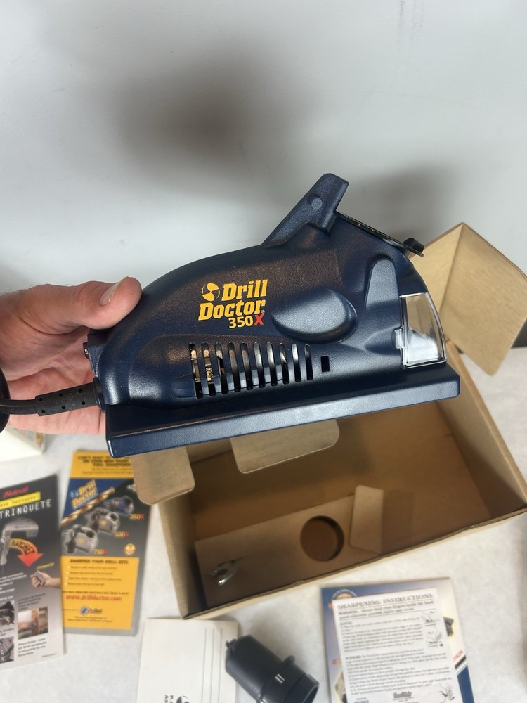 Drill Doctor DD350X Drill Bit Sharpener Unused Open Box Complete