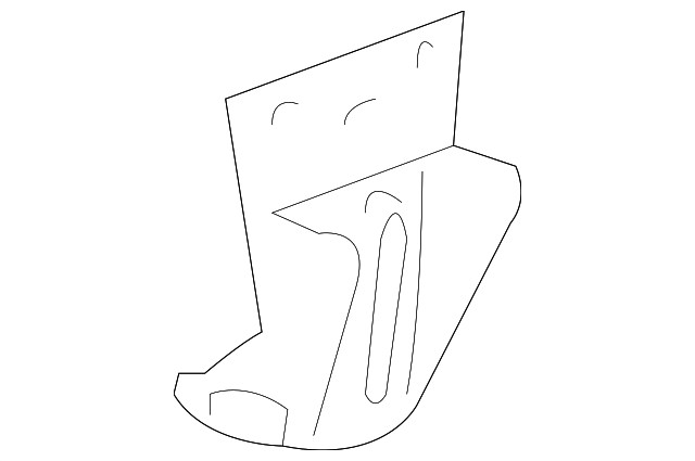 Genuine GM Driver Side Radiator Lower Bracket 25784211