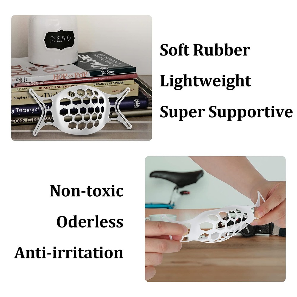 3D Face Mask Bracket Guards for Under Spacers More Breathing...