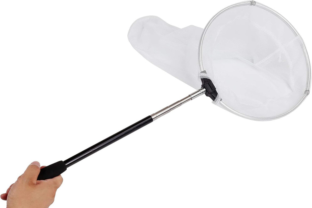 RESTCLOUD Extendable Insect & Butterfly Net, 12" Ring, 24" Depth